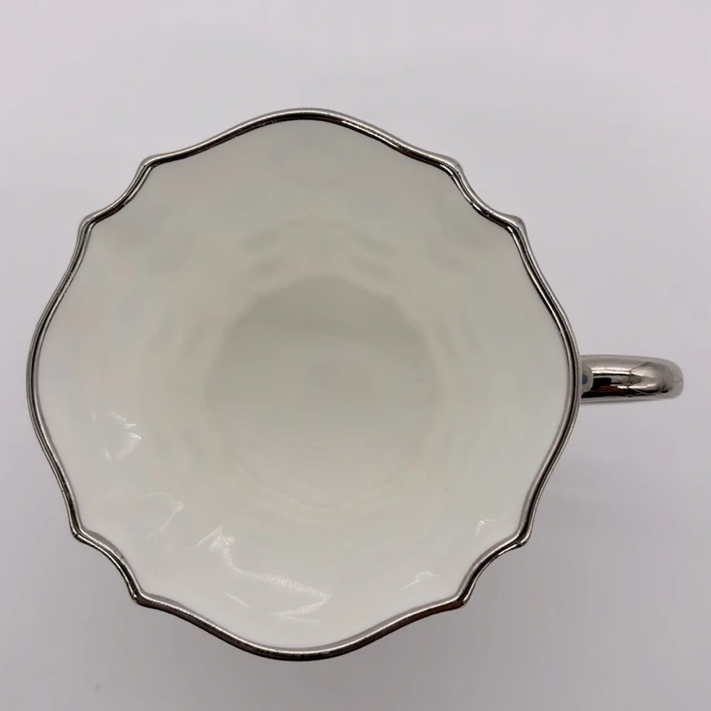 Wedgwood Bone China Flat Cup & Saucer Pattern WH 1583